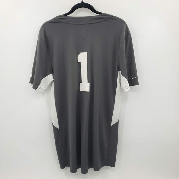 Majestic Cool Base New York Mets Jersey Mens Medium Gray White Short Sleeve - Picture 2 of 8